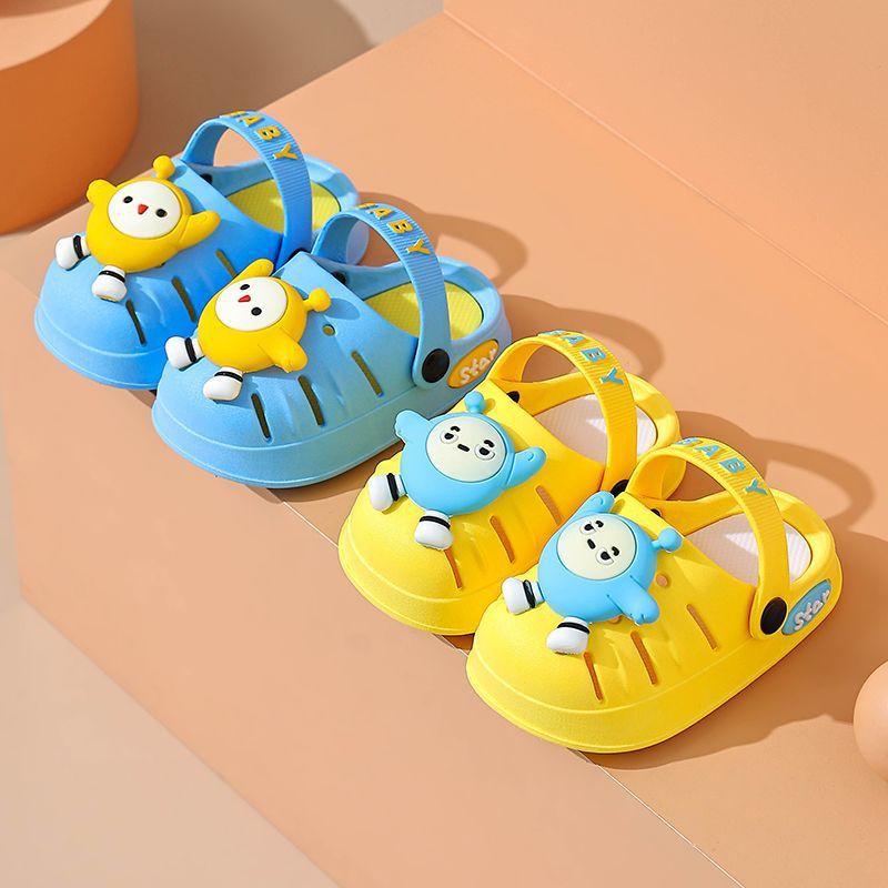 Zapatillas infantiles princesa de verano lindo interior pisar mierda sensación de dibujos animados baño antideslizante padre-hijo zapatillas frías image 3
