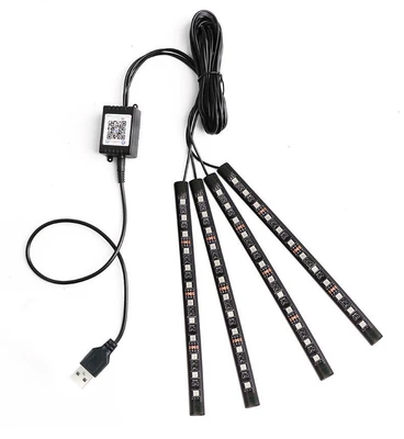 the rear billion car indoor foot: Other lights - usbapp-a-drag-four-48-lights-colorful-voice-control-carton-05-wool