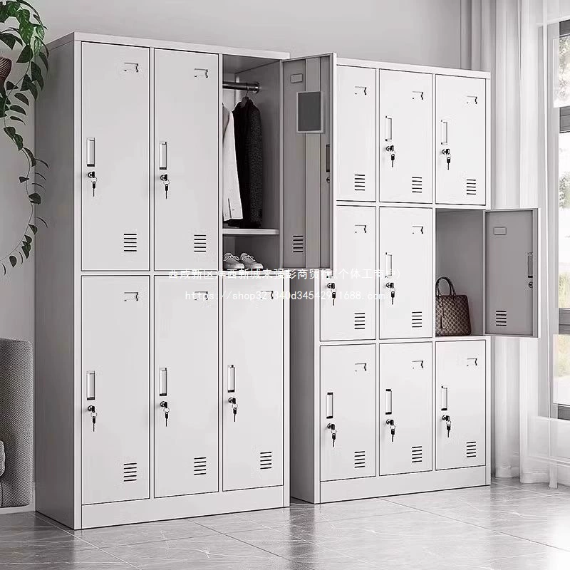 Шкафчик для сотрудников, железный шкаф, шкафчик с замком, низкий шкаф, шкаф для общежития, шкаф для обуви в ванной, шкаф, многодверный шкаф