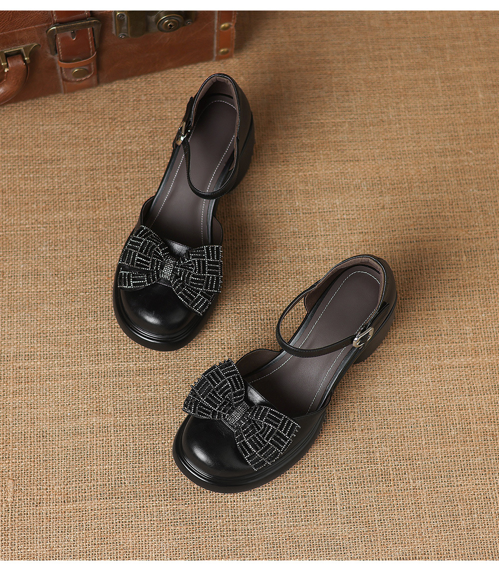 Sandal cao gót nữ mũi nhọn quai ngang đế dày gót 7 cm — đen chi tiết 20