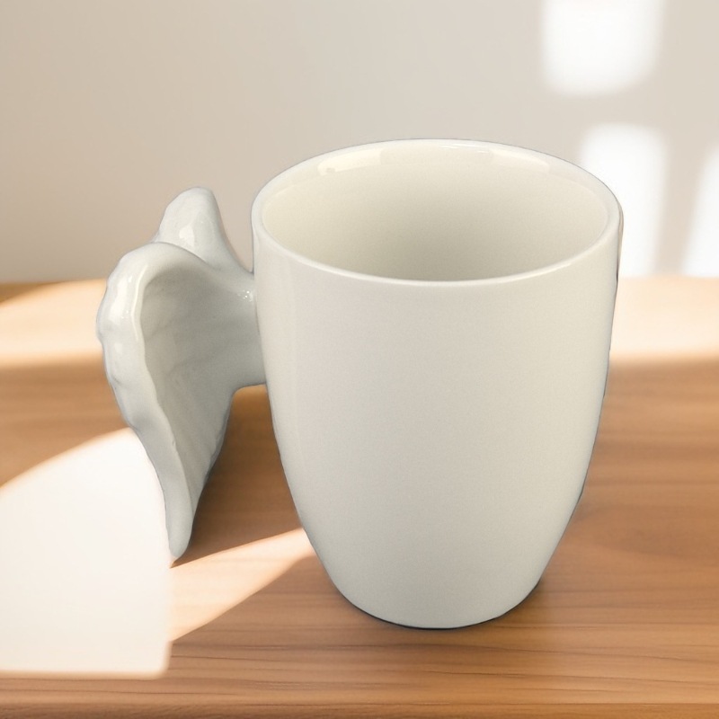 Ángel de cerámica 3D estereoscópico asa mango taza ángel personalidad taza de café taza de agua taza de regalo