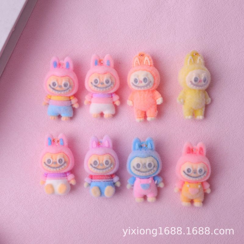 クリエイティブ三次元漫画かわいい植毛横たわっている布キーホルダーアクセサリー新製品 diy 手作りジュエリー卸売|undefined