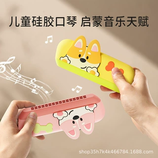 跨境16孔儿童硅胶卡通口袋琴音乐兴趣培养3-6岁科教益智玩具礼品