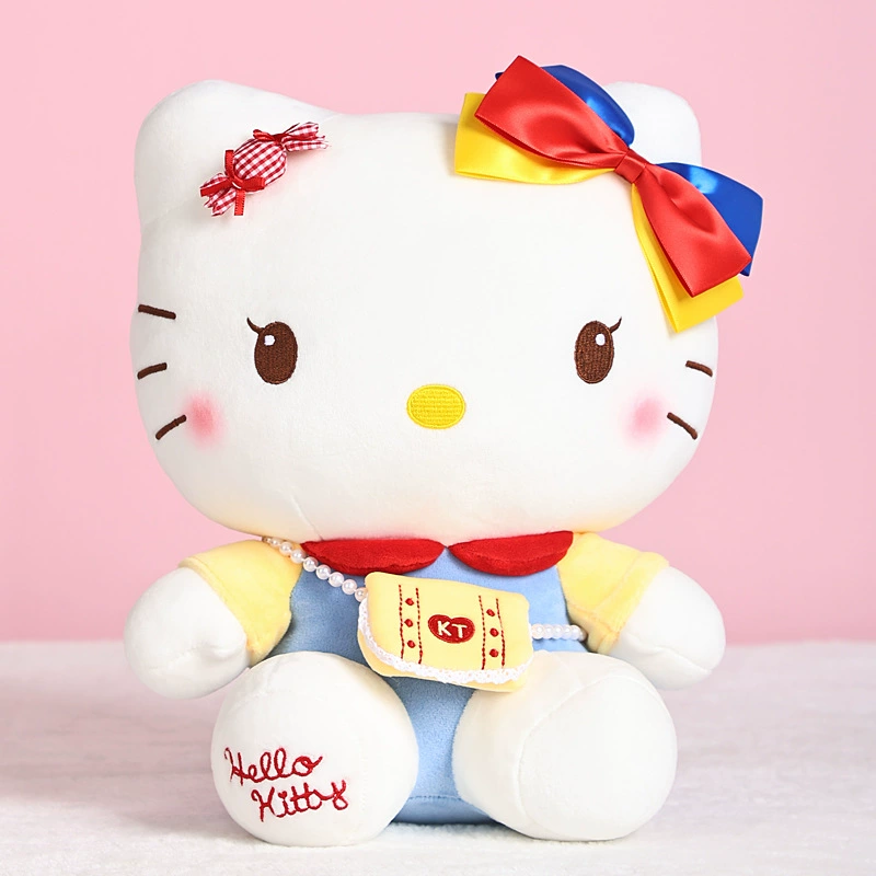 Hello Kitty, Hello Kitty, джинсовая юбка, плюшевая кукла, бархатная игрушка