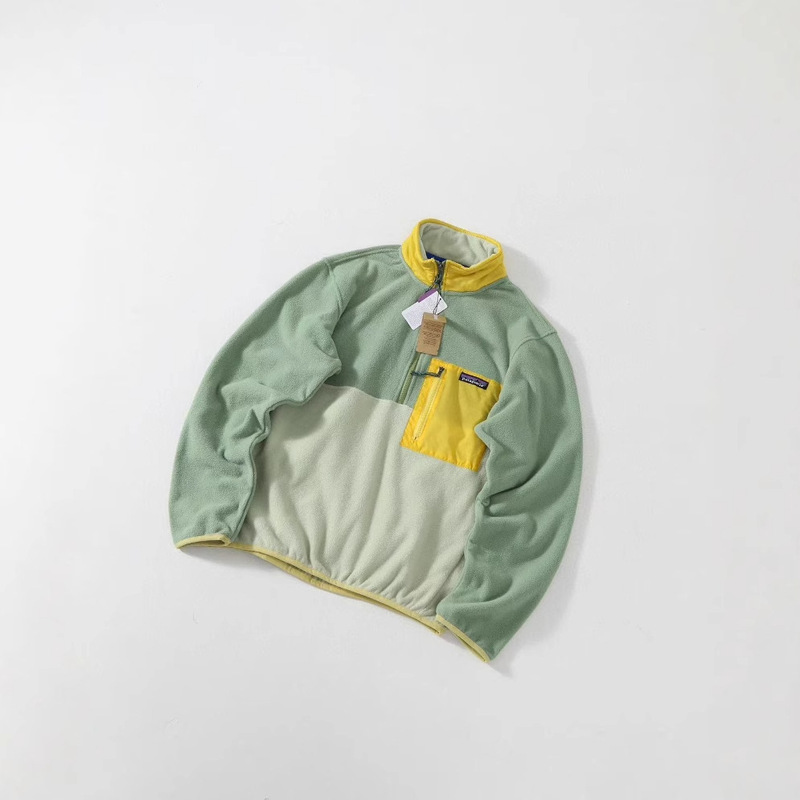 pata 1/2-Zip フリース プルオーバー アウトドア ウォーム ハーフジップ プルオーバー フリース スウェットシャツ|undefined