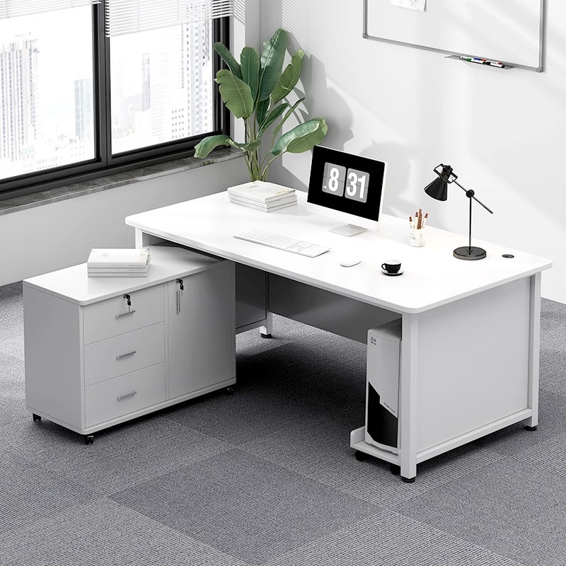 Mesa de computadora mesa de escritorio simple mesa de oficina moderna combinación simple mesa de escritorio mesa de jefe mesa de personal