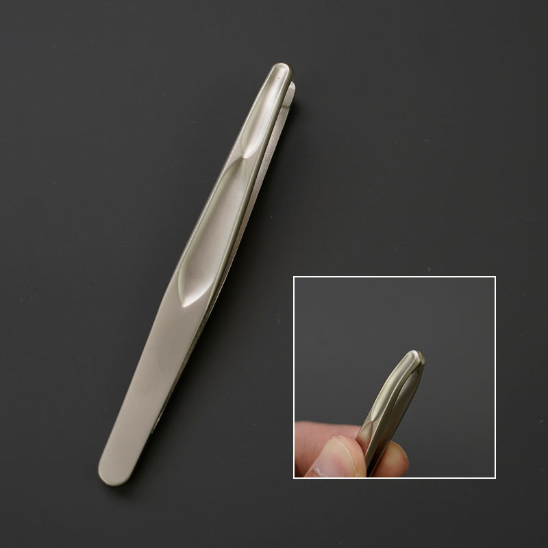 (champagne gold) heat-treated thick seamless tweezers