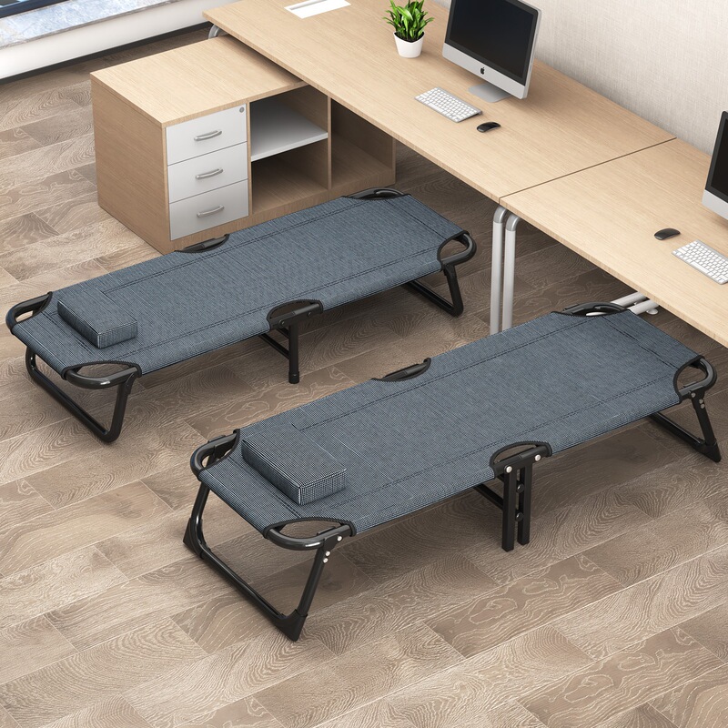 Folding Bed Large Single Bed Adult Home Extra Bed Portable Outdoor Camp Bed Companion Bed Lunch Break Nap Bed