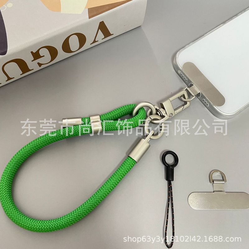 原创短款8mm高端高颜值户外手机挂绳防摔防丢可调节山系背贴挂绳|undefined