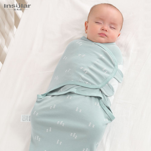 Yinxiuli cotton baby swaddle towel newborn anti-shock baby sleeping bag printed four-season baby blanket cross-border
