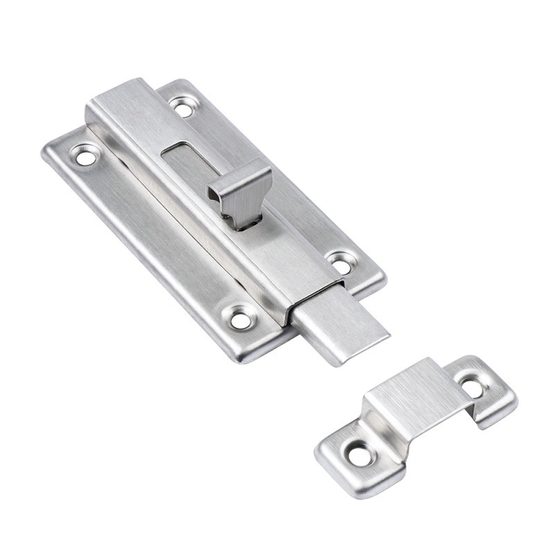 Cerradura de acero inoxidable engrosada puerta antigua puerta de baño cerradura izquierda y derecha puerta antirrobo doméstica manual image 5