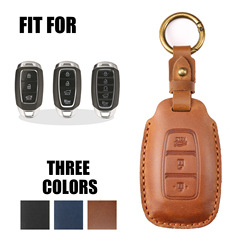 A leather key case suitable for modern Fit, Elantra, Namту, and Shinando car keys, one piece drop shipping.