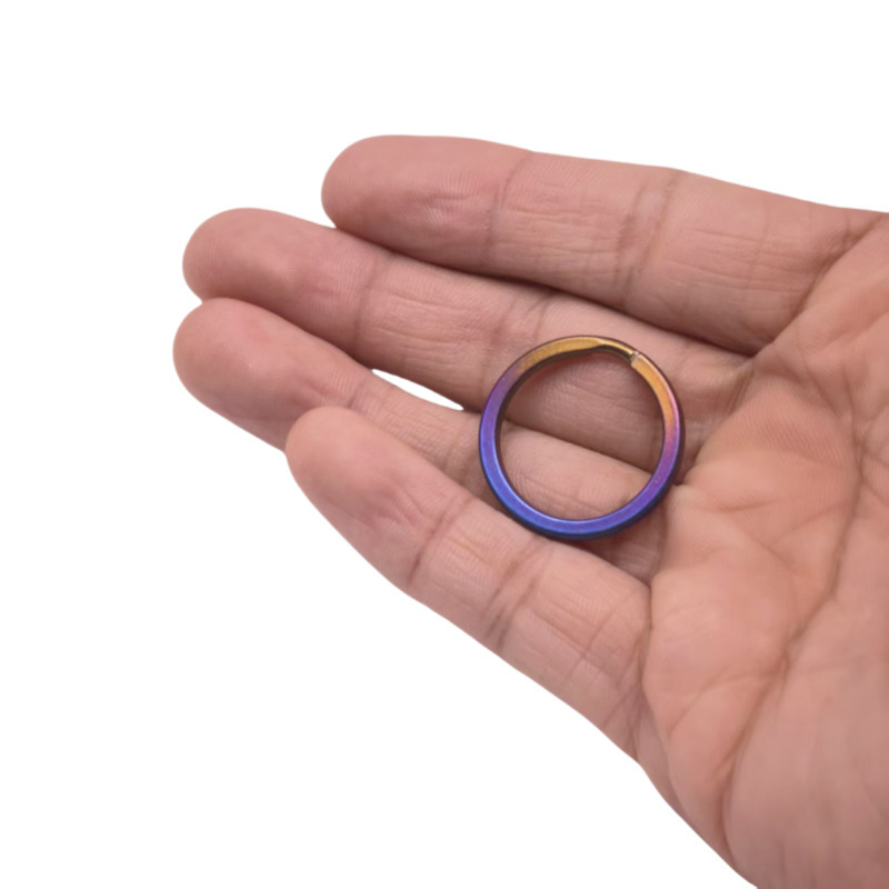 チタン合金キーホルダーキーリング純チタンキーホルダーメーカー卸売り10-35mm多目的錆びないリング|undefined