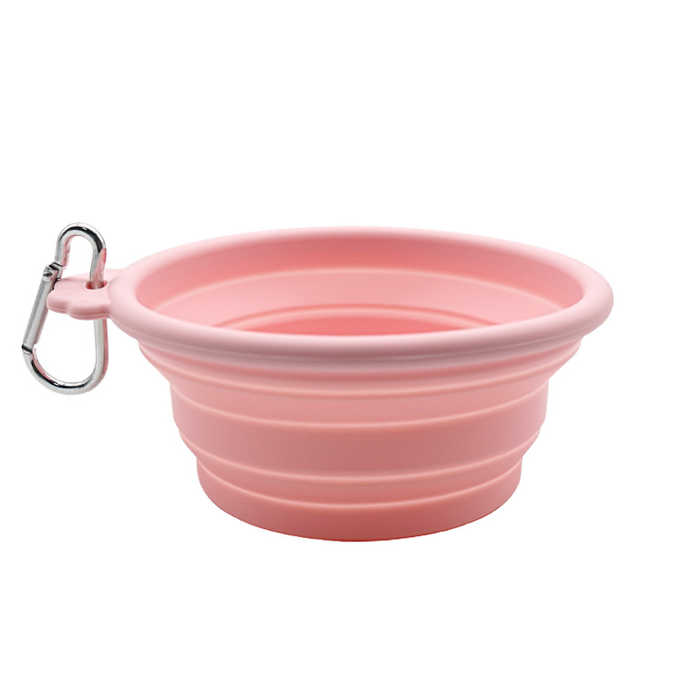 Tazón plegable para mascotas, tazón de comida para gatos, tazón de comida para perros, tazón de agua para beber, tazón de alimentación portátil para gatos y perros al aire libre, tazón telescópico