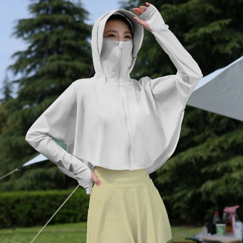 2024 verano nueva ropa de mujer seda delgada transpirable anti-UV abrigo corto fábrica de suministro de comercio al por mayor