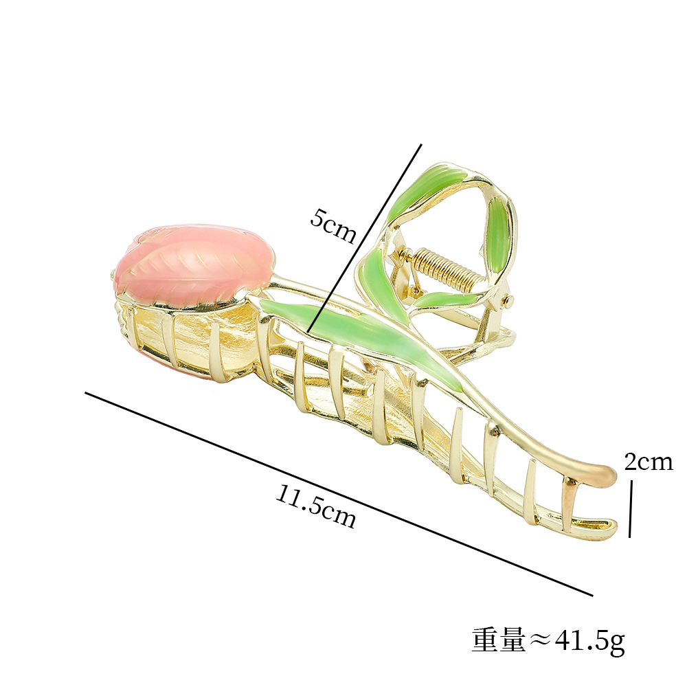Alloy Material IG Style Women's Flower Alloy Hair Claws