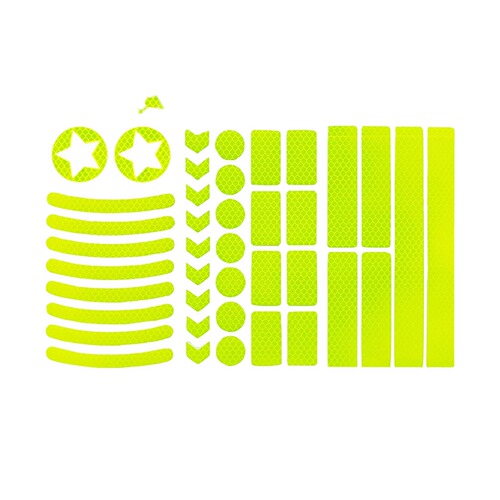 Hot selling Amazon cross-border cellular reflective stickers bicycle stickers night reflective logo grid pattern warning strips