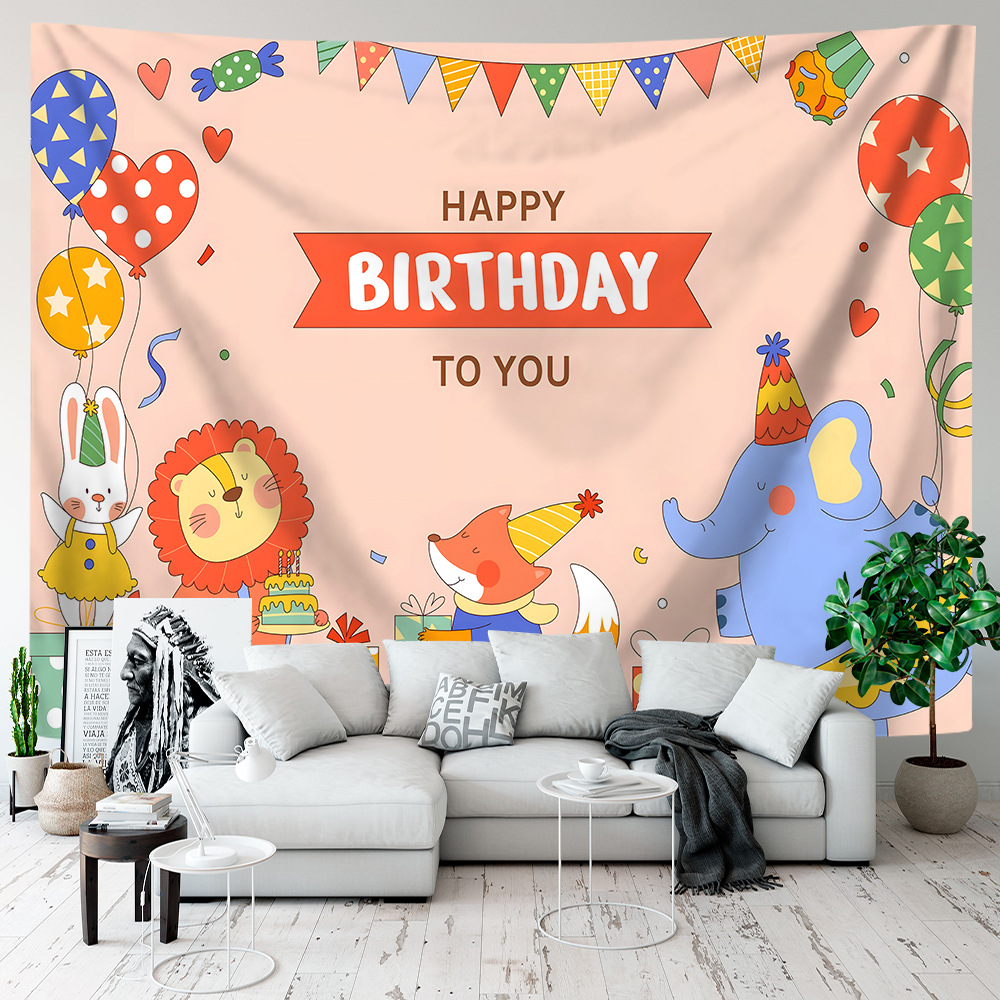 Colorful Birthday Tapestry