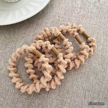 批发螺旋纹电话线高弹力耐用加粗发绳百搭马尾发圈扎头发饰头绳