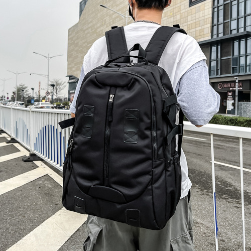 双肩背包男女款户外登山旅游出行双肩背包大容量简约潮流学生书包