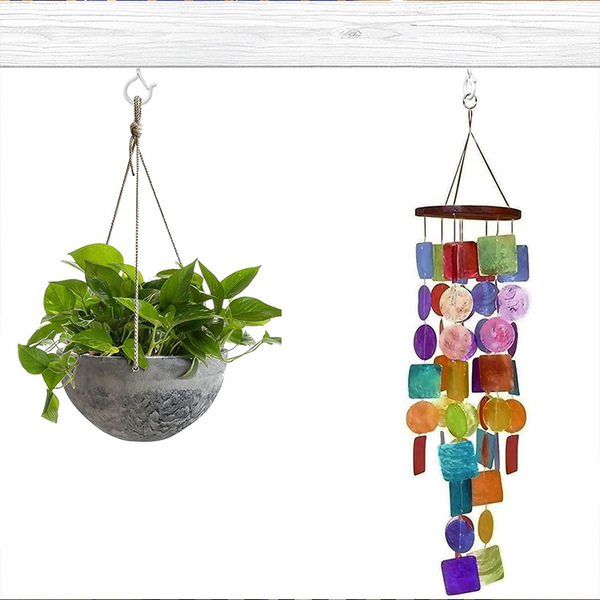 Outdoor string light screw hook