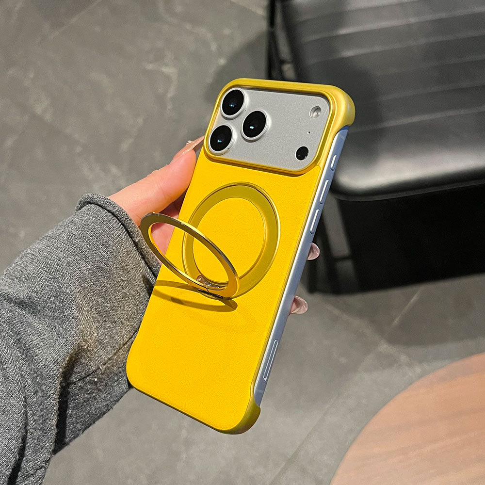 Custodia protettiva ultra sottile senza cornice, compatibile con iPhone 17, Huawei e Xiaomi, con adesivi in pelle e supporto._voghion.com