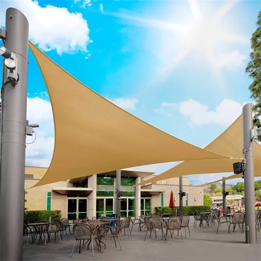 Cross-Border Outdoor Triangular Sunshade Sail, Thickened 420D Oxford Cloth, Waterproof and Uv-Resistant Colorful Canopy for Garden