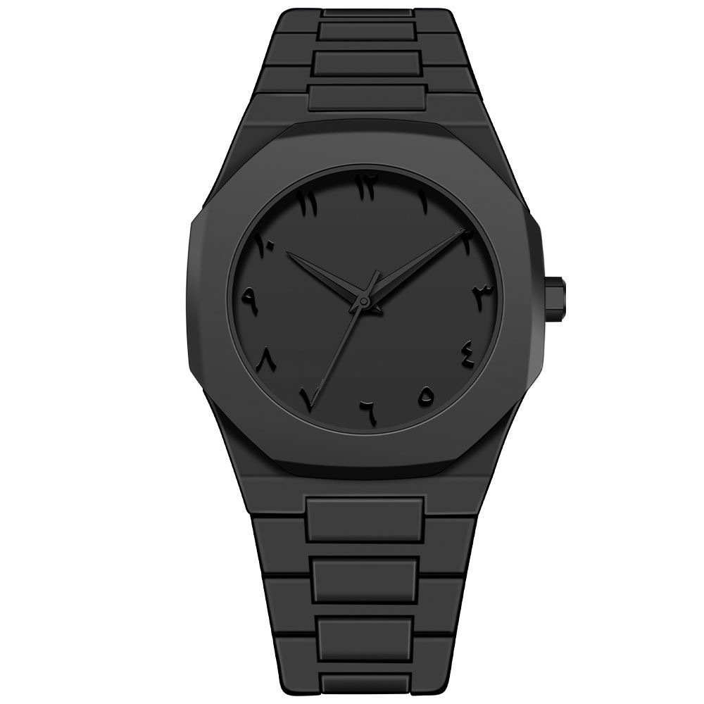 Wholesale Business Black Large Dial Watches for Men and Women, High-End, Fashionable, Sporty, Trendy, Non-Mechanical Quartz Watches