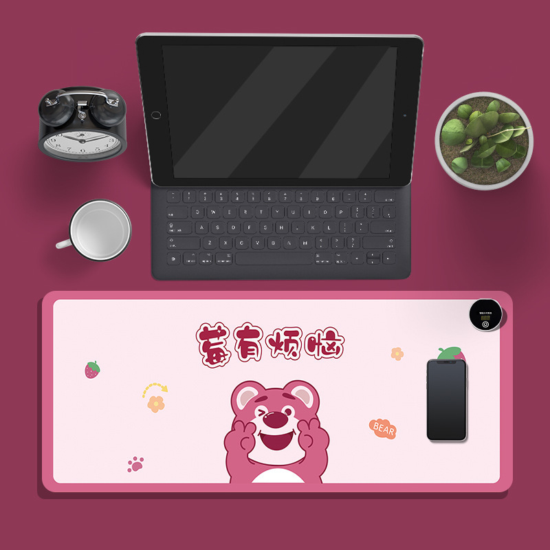 加热鼠标垫暖桌垫学生学习写作业暖手桌垫办公桌面加热发热垫 链1|undefined