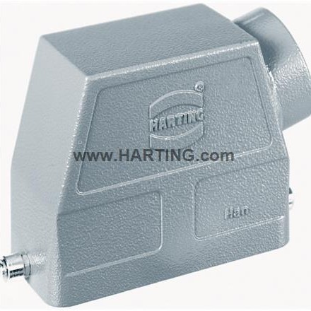 09300100543原装德国 HARTING HAN 10B上壳 Pg29侧出线 单固定杆