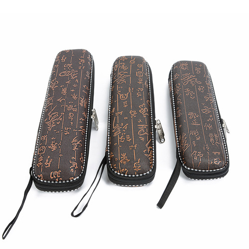 Two-section flute box, bamboo flute box, calligraphy flute box, musical instrument bag, molded bamboo flute storage box, ancient writing accessories