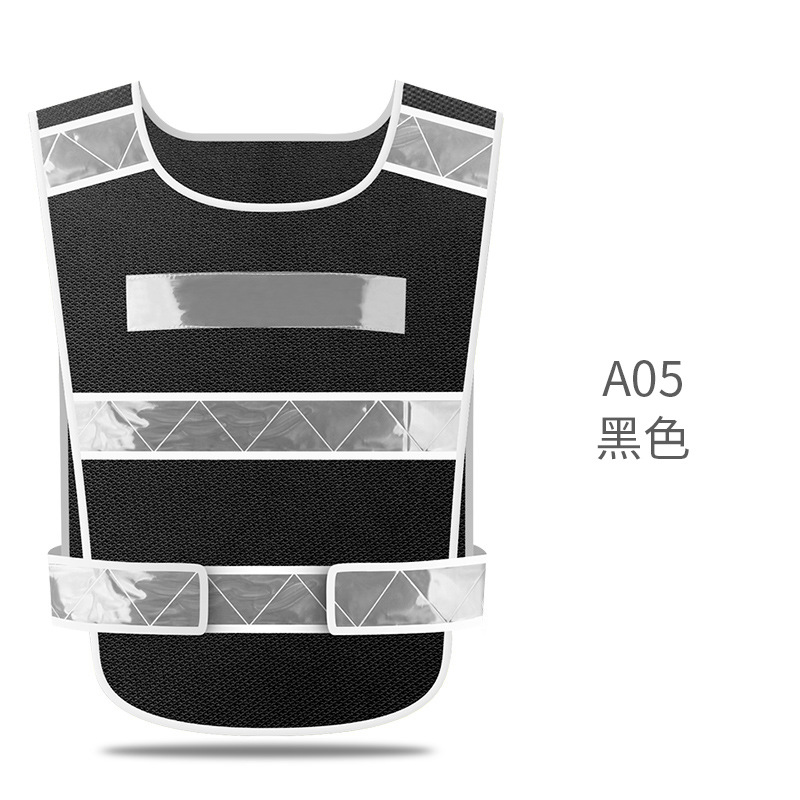 chaleco de seguridad reflectante de tráfico, chaleco de seguridad reflectante para automóviles, chaleco amarillo fluorescente de protección de seguridad del conductor