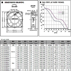Factory wholesale 12038 AC fan 220V/380V refrigerator welding machine axial flow fan 12cm case fan