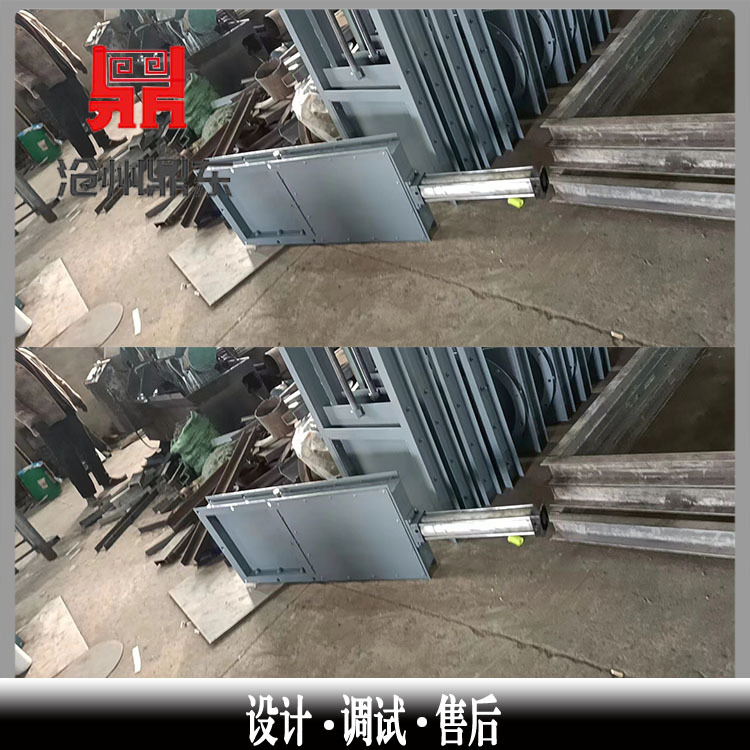 气动插板阀 圆形气动插板阀 700*700气动闸板阀 900*900水闸板阀