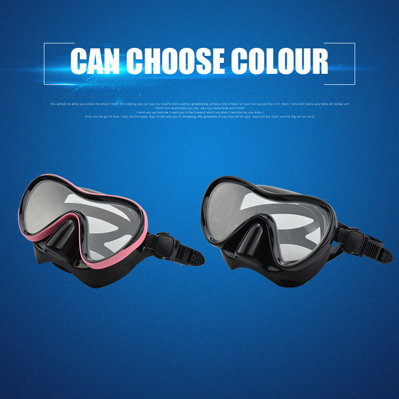 2022 new swimming with large frame view, silicone face mirror, high-definition snorkeling training diving goggles for_voghion.com