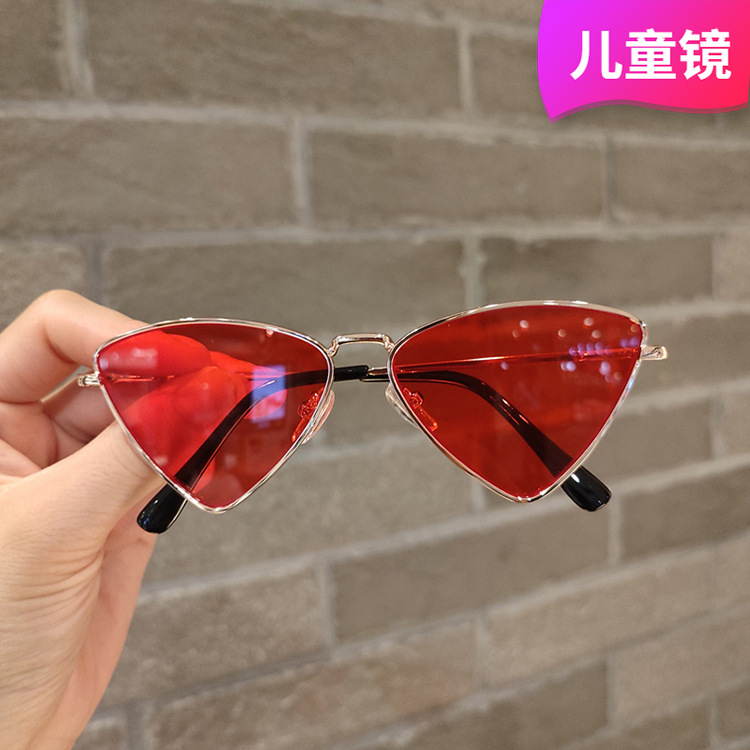 Children's triangle sunglasses, girls' p...