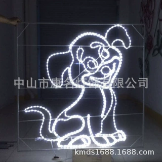 十二生肖灯 八角星灯 动物造型灯 双手爱心形状装饰灯 铁艺彩灯