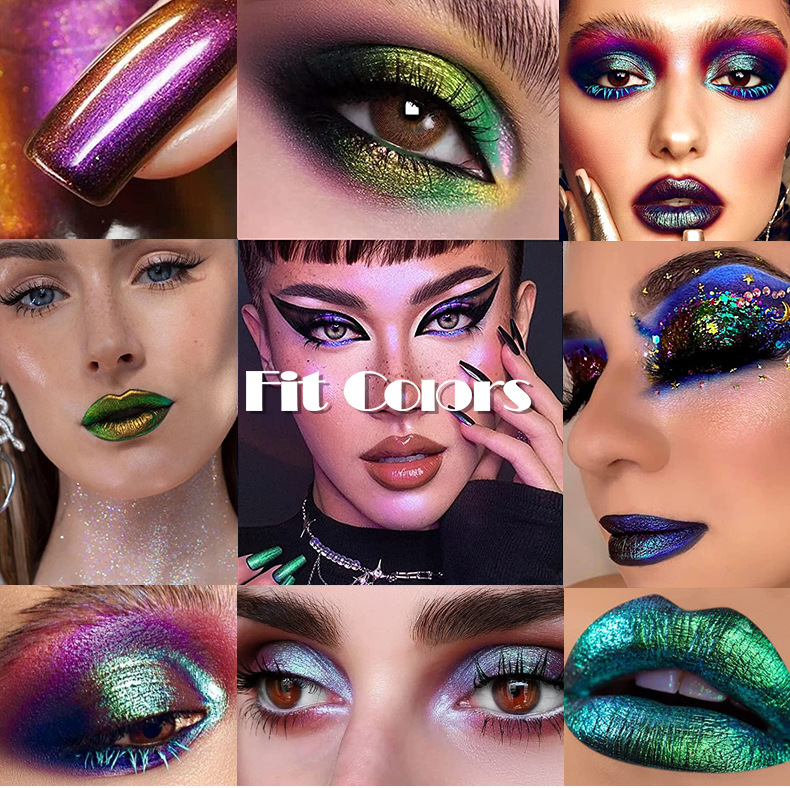 Fit Colors Optical Chameleon Eyeshadow Liquid, Light-changing high-gloss film-forming Eyeshadow Liquid Lip Gloss Specification drawing
