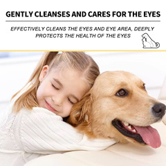 Yegbong Pet Eye Drops for Cats and Dogs, Relieving Eye Discomfort, Cleaning Tear Stains and Eye Secretions, Pet Care Product