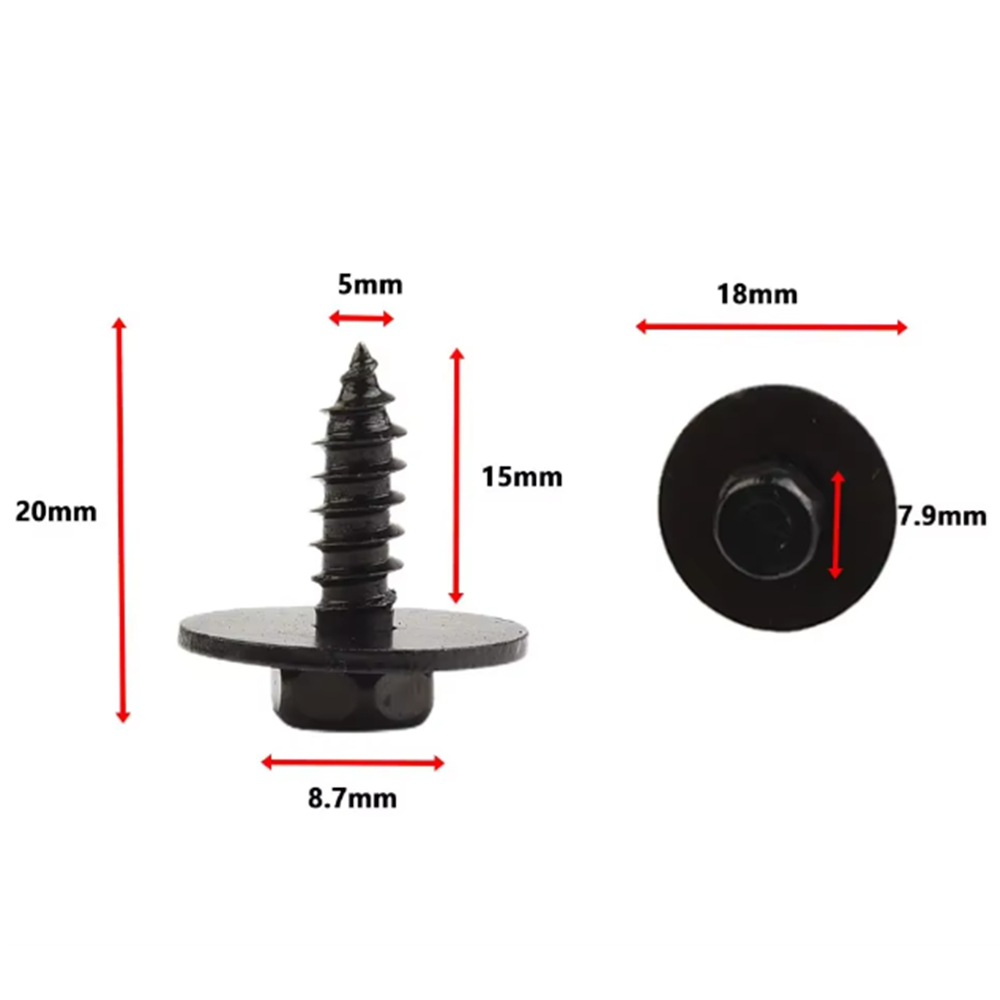 适用大众奥迪宝马欧宝汽车保险杠引擎防护罩自攻螺丝 07147129160