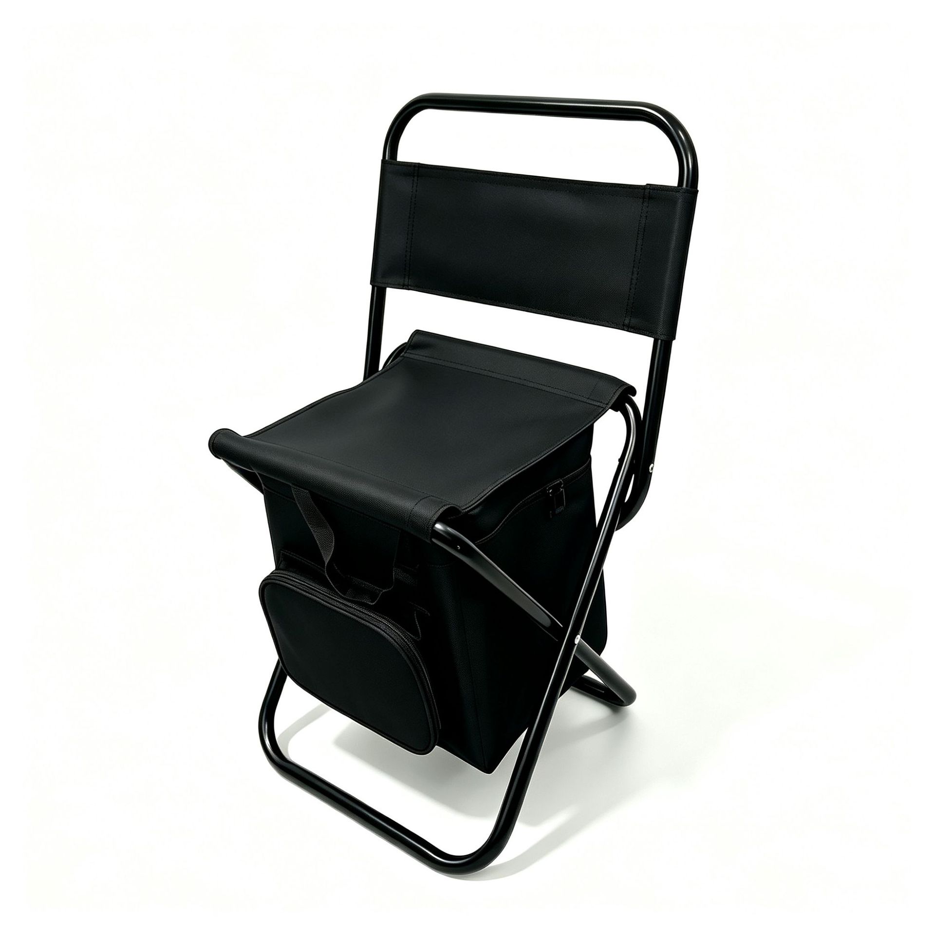Silla plegable portátil ultraligera para acampar con taburete Maza de pesca en paquetes de hielo fuertes y duraderos con respaldo al aire libre transfronterizo