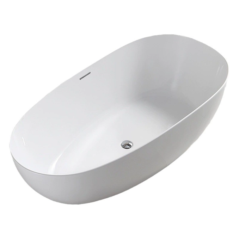 Акриловая ванна для домашнего использования, для небольших квартир, отдельностоящая, с тонким краем, овальной формы, модная ванна, оптовая продажа для трансграничной торговли от производителя