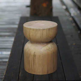 北欧原木木墩凳子实木木墩子边几树桩摆件圆形客厅家用椅子木墩子