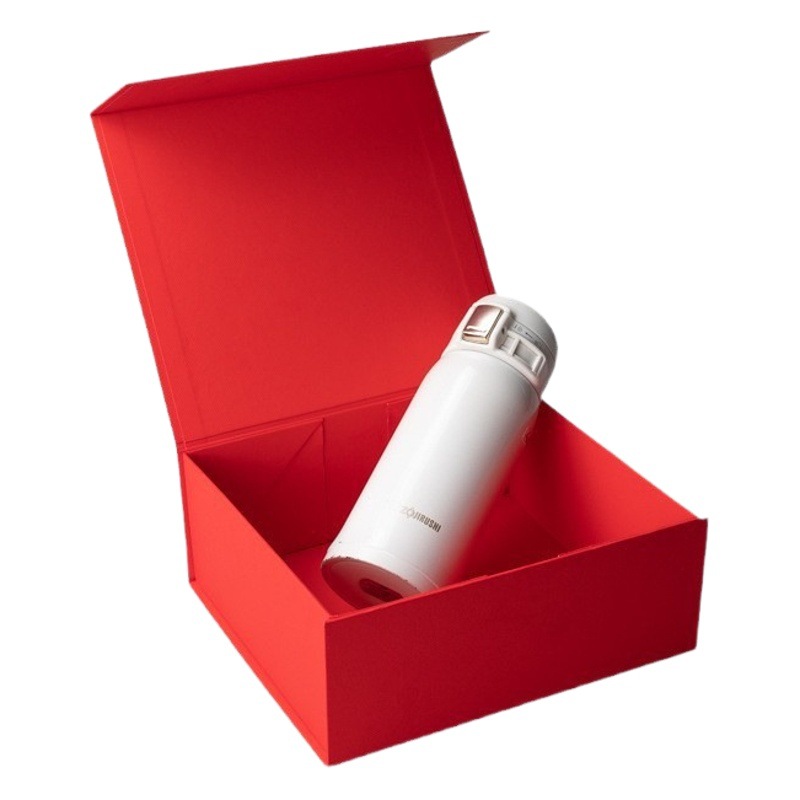 Bufanda plegable de color sólido caja de regalo magnética en stock flip portátil caja vacía caja de papel duro caja de embalaje de año nuevo de comercio exterior universal