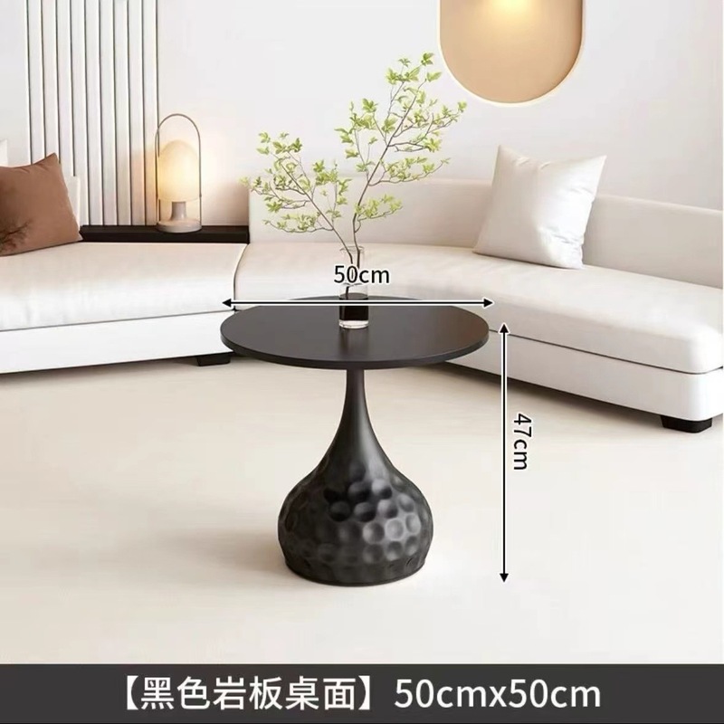 北欧奶油风茶几客厅家用设计师同款全套简约现代网红爆款圆形茶几|undefined