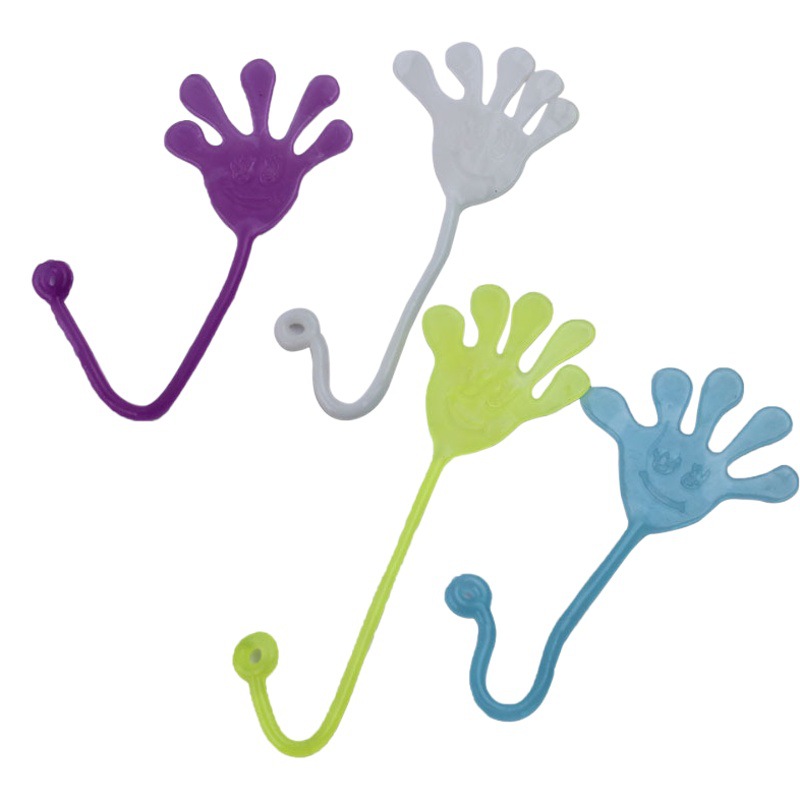 Elastic Stretch Sticky Palm Stall Trick Toys Night Market Nostalgia Children's Small Toys Batch Decompression Toys Luminous