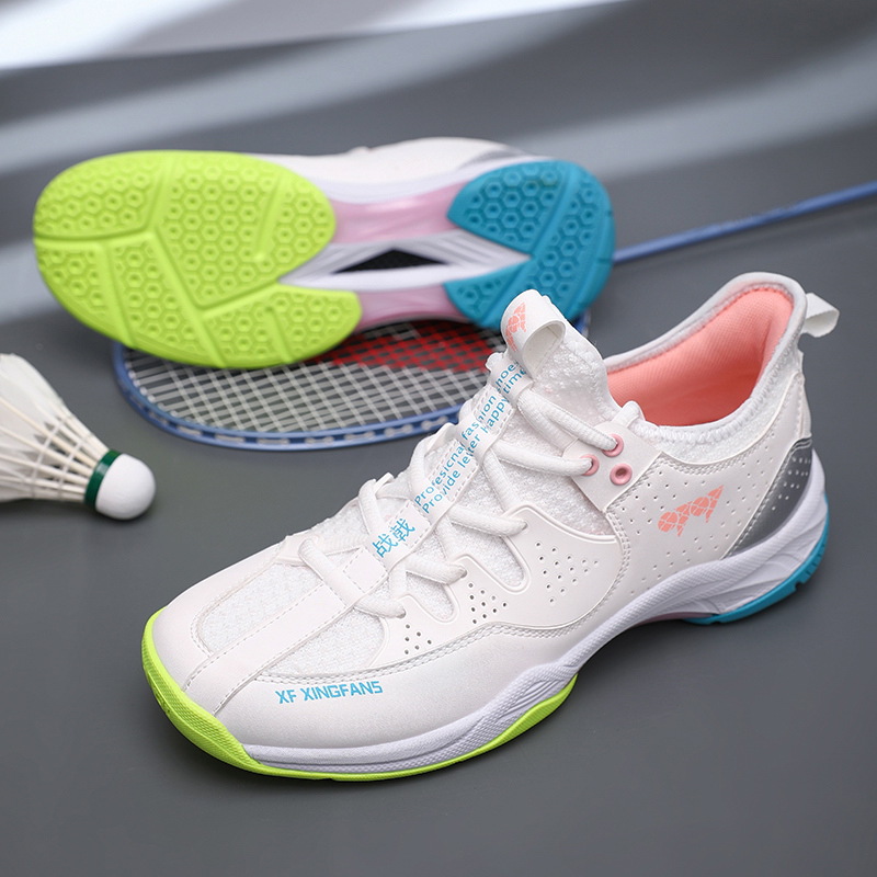 New Breathable Badminton Shoes for Men and Women, Professional Training Shoes with Rubber Soles, Shock-Absorbing and Non-Slip Table Tennis Shoes