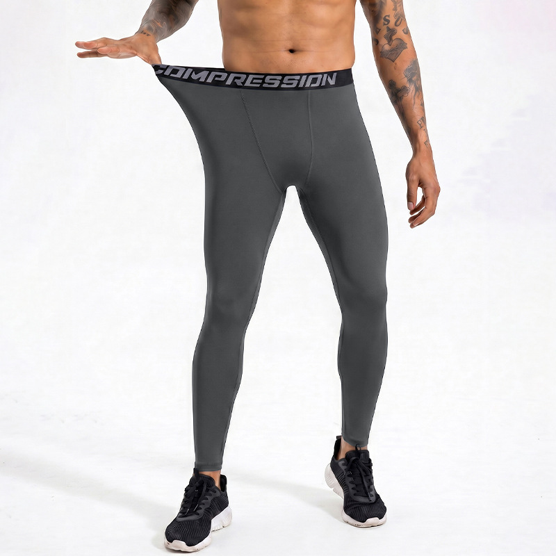 Pantalones cortos de compresión de verano, pantalones rápidos de secado para hombres, presión de correr de maratón, pantalones elásticos de cintura alta, pantalones de acondicionamiento físico