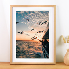 亚马逊实木相框家居装裱4K挂墙摆台风景旅游纪念画框现代简约风格