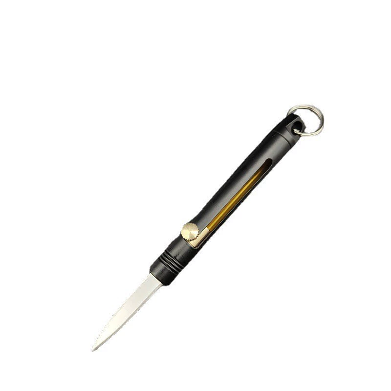 Brass pocket knife, tools set, handheld travel pendant